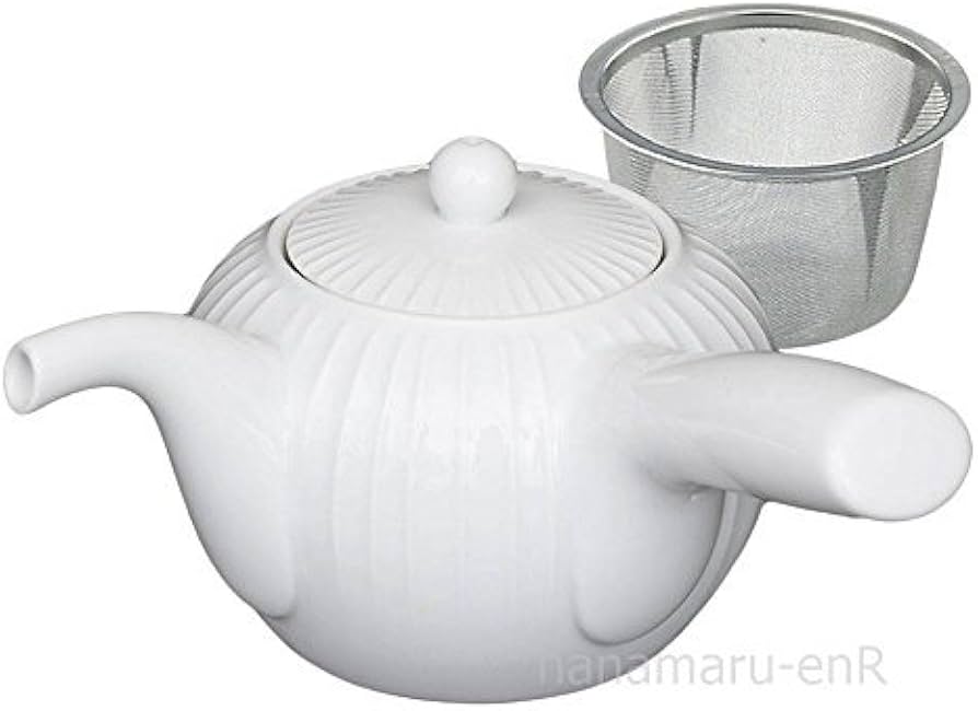 Amazon|波佐見焼 白山陶器 白磁立筋 急須 茶こし付き|急須 Amazon|波佐見焼 白山陶器 白磁立筋 急須 茶こし付き|急須